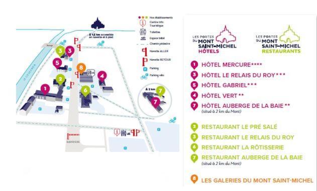 فندق لي ريليه دو روي Mont-Saint-Michel المظهر الخارجي الصورة